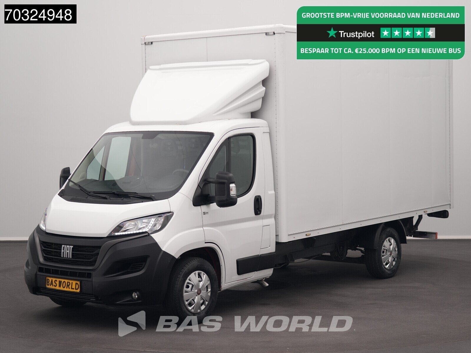 Fiat Ducato 140pk D'Hollandia Laadklep Zijdeur Bakwagen Airc, Auto's, Bestelauto's, Stof, Gebruikt, Euro 6, 4 cilinders