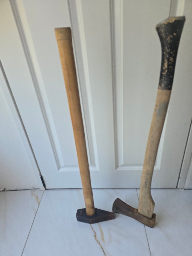 Hout bijlen, Tuin en Terras, Ophalen, Gebruikt, Bijl