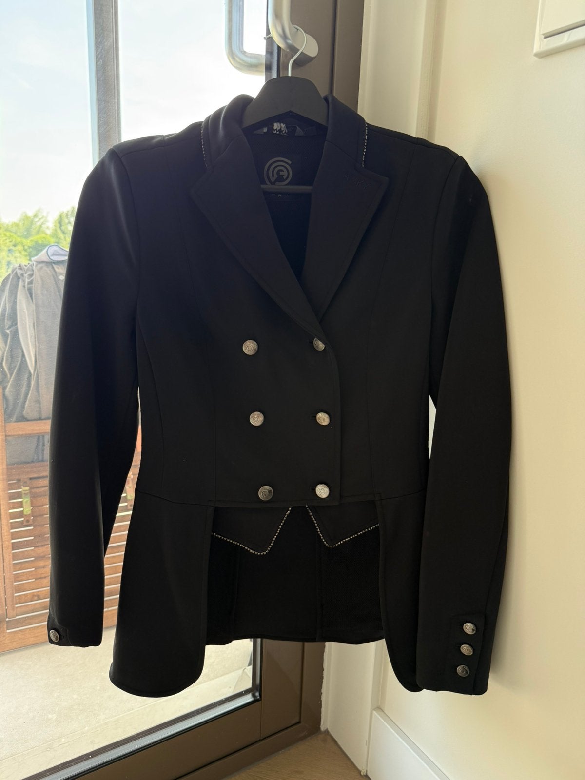 Anky C show wedstrijdjasje Zwart 34, Ophalen of Verzenden, Zo goed als nieuw, Dressuur, Bovenkleding