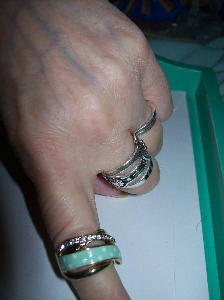Ring Goud Meer kleur Fraai model met Kristal Maat 17, Met kristal, Overige materialen, Overige kleuren, Verzenden