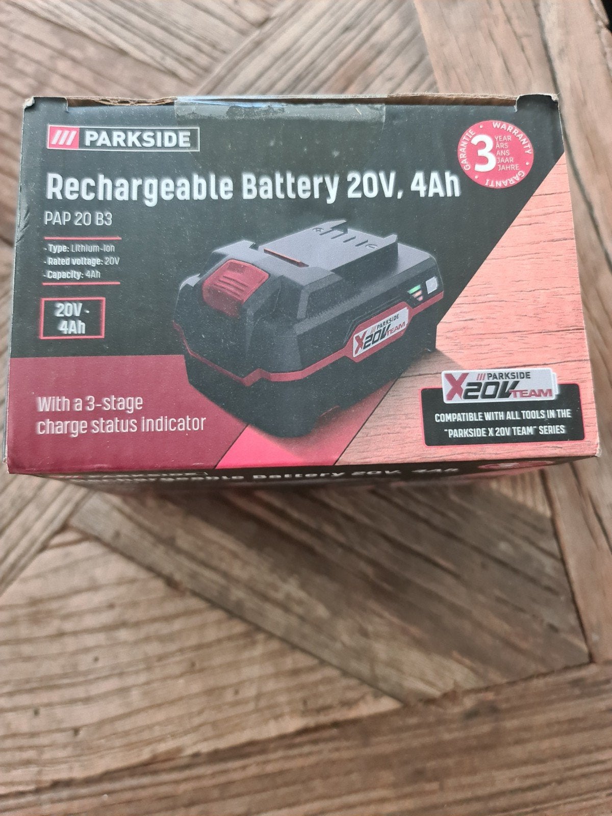 Parkside X 20V Team Accu 20V, 4Ah PAP 20 B3, Ophalen of Verzenden, Nieuw