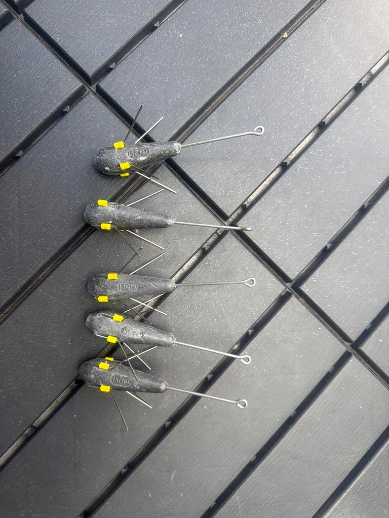 5 stuks Breakaway Klap-Ankerlood - Sterk & Aerodynamisch, Ophalen of Verzenden, Nieuw, Dobber of Lood