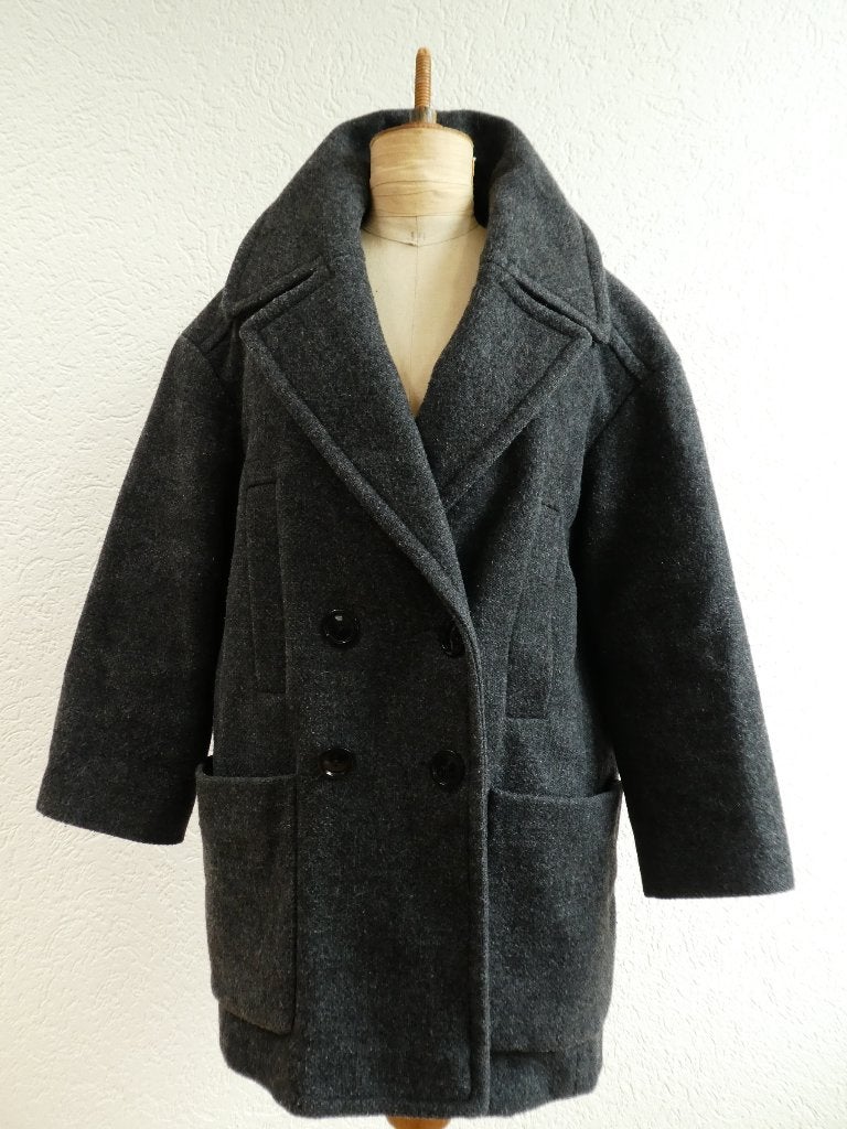Isabel Marant Etoile jas maat 36/38 OVERSIZED muisgrijs wol, Verzenden, Zo goed als nieuw, Maat 36 (S), Grijs