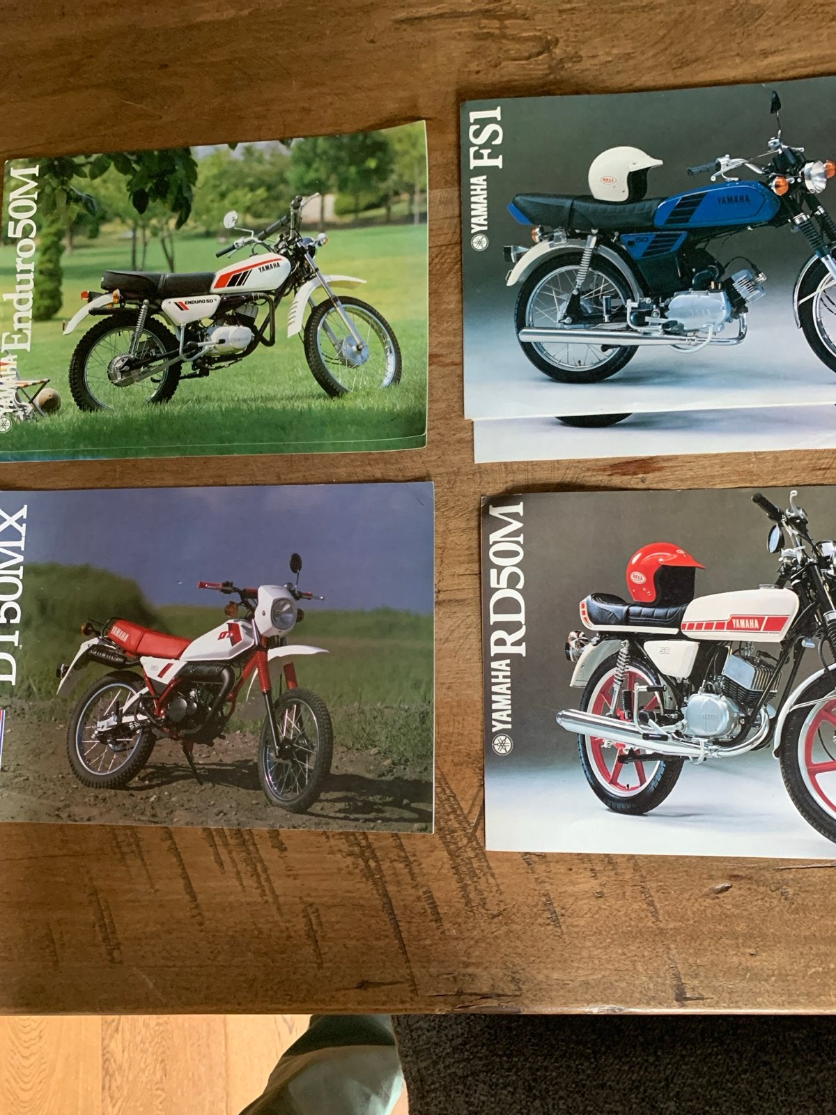 Yamaha Motorfiets Brochures - Enduro, FS1, DT, RD50M, Ophalen of Verzenden, Gelezen, Overige merken