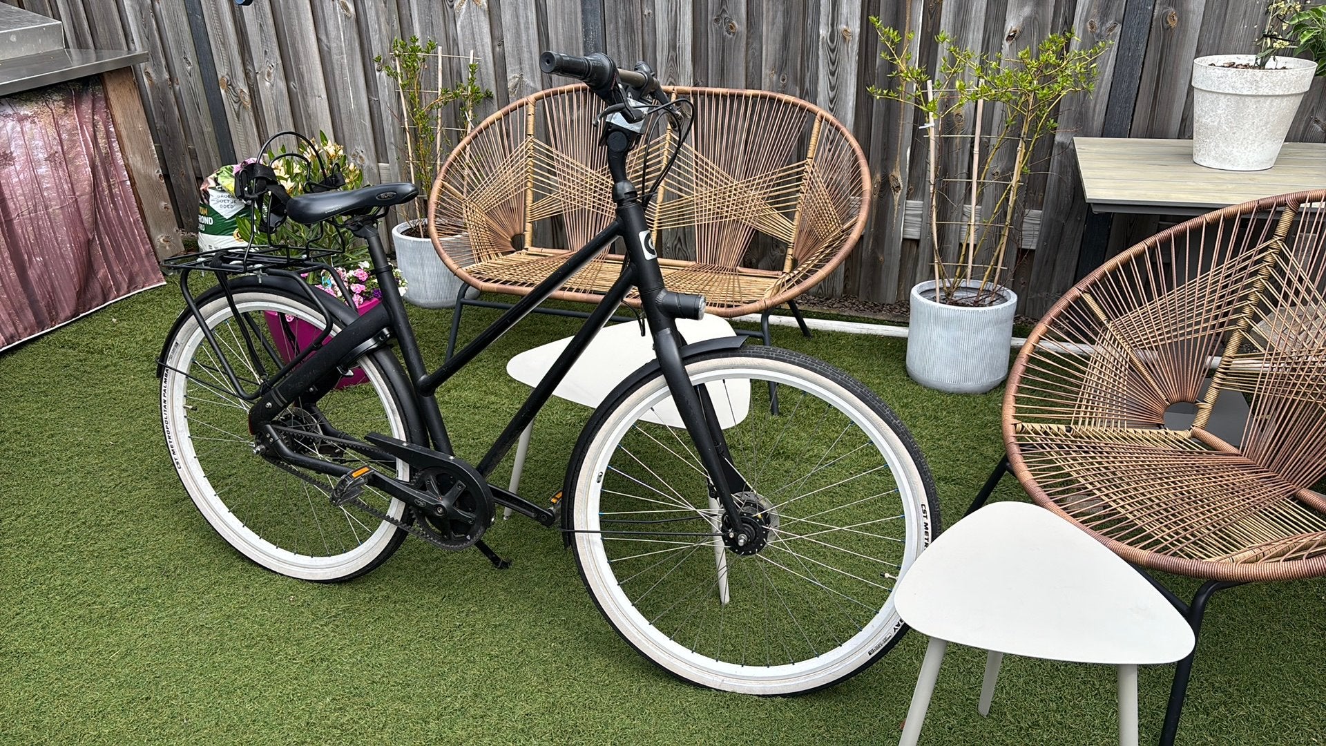 Cortina fiets Blau  dames, Gebruikt, Versnellingen, Schijfrem, Ophalen