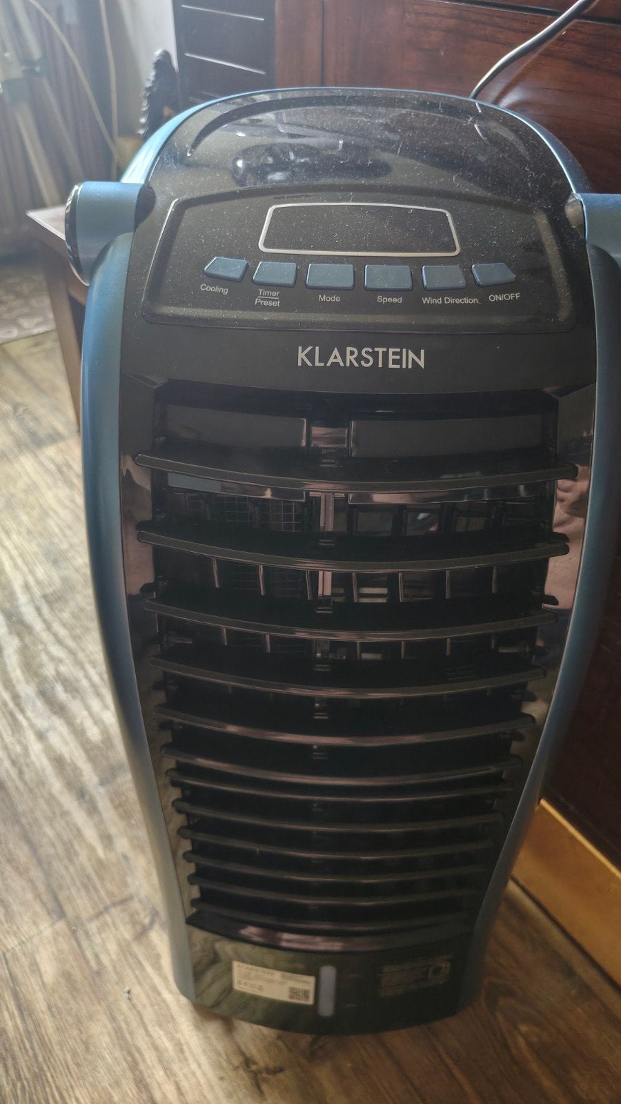 Te koop 2 luchtkoelers met afstandsbediening en koel element, Ophalen, Zo goed als nieuw, Torenventilator