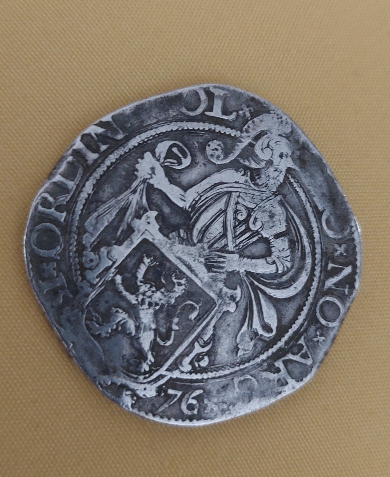 Zilveren Leeuwendaalder 1576 - Historische Munt, Vóór koninkrijk, Zilver, Losse munt, Overige waardes