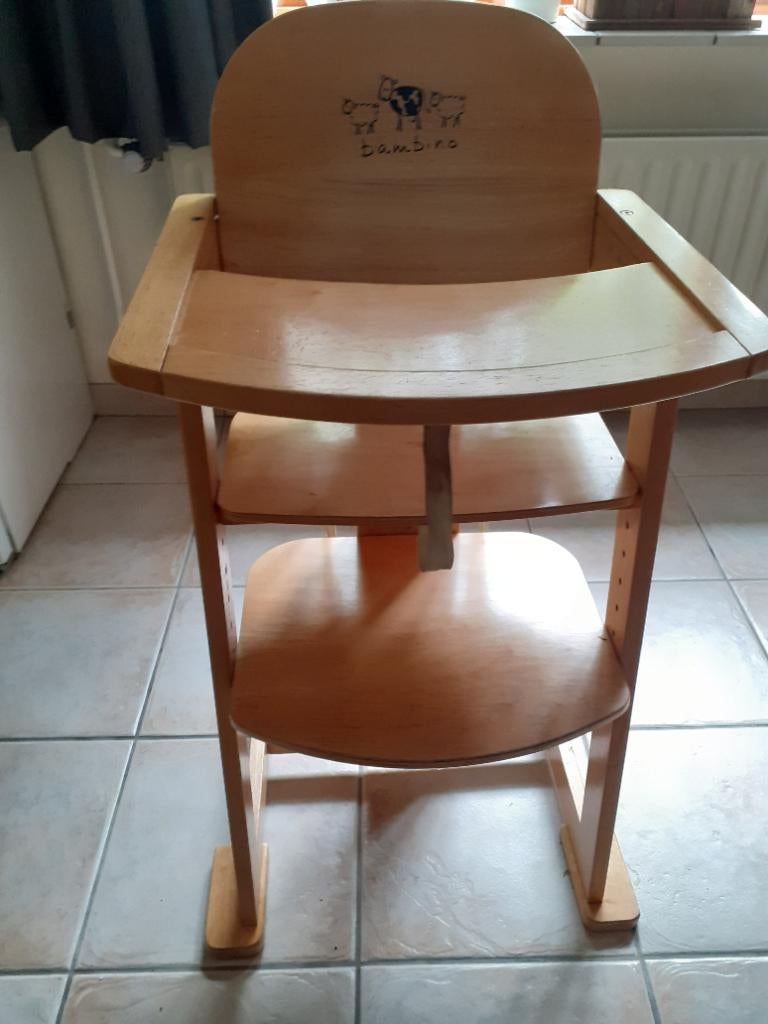 Houten Kinderstoel, Kinderen en Baby's, Kinderstoelen, Ophalen, Gebruikt, Overige typen