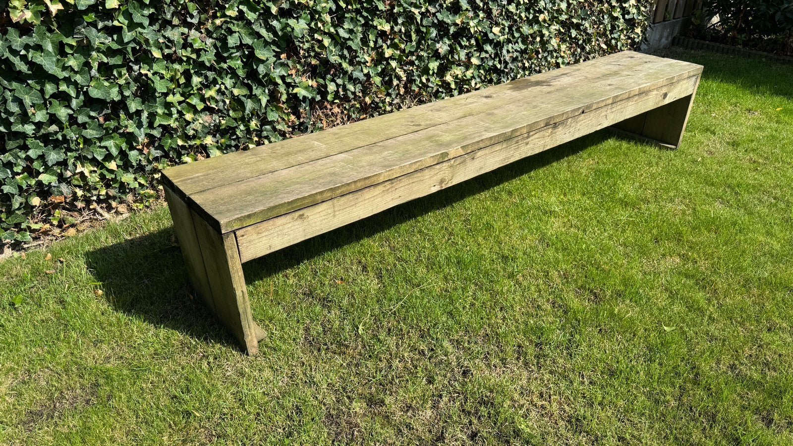 Bank van steigerhout, Tuin en Terras, Tuinbanken, Ophalen, Gebruikt, Hout