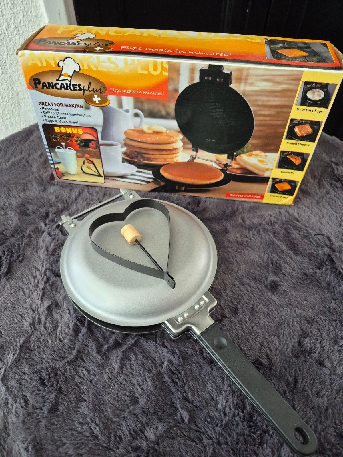 Pannenkoekenpan Ø20cm, enkel mogelijk op gasfornuis. Nieuw!, Huis en Inrichting, Keuken | Potten en Pannen, Antiaanbaklaag, Gietijzer