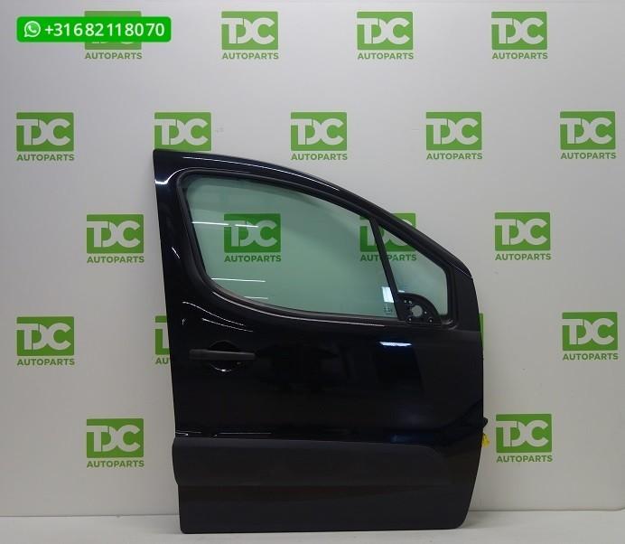 Citroen Berlingo ('08-'18) Voorportier rechts zwart, Gebruikt, Citroën, Deur, Ophalen of Verzenden