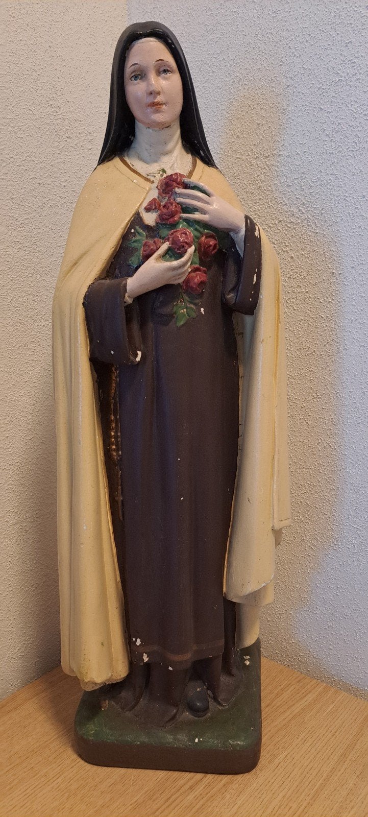 Antiek beeld Heilige Theresia van Lisieux - 60 cm, Antiek en Kunst, Ophalen