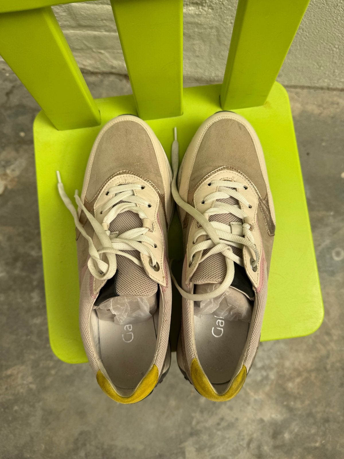 Gabor Optifit schoenen - Weinig gedragen, Ophalen of Verzenden, Zo goed als nieuw, Beige, Sneakers of Gympen