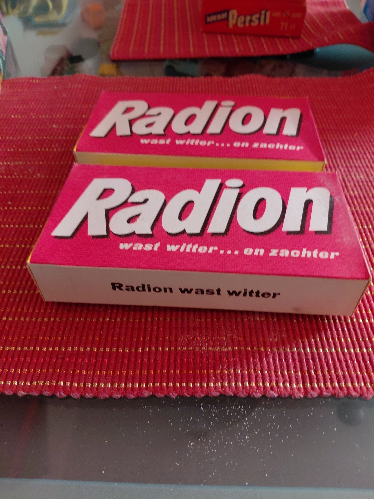 2x Vintage Radion Wasmiddel Verpakking - Jaren '50/'60, Ophalen of Verzenden