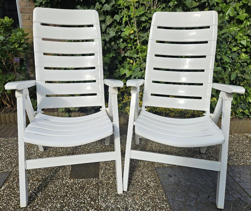 Set van 2 Kurz Tuinstoelen, Tuin en Terras, Ophalen, Zo goed als nieuw, Kunststof, Verstelbaar