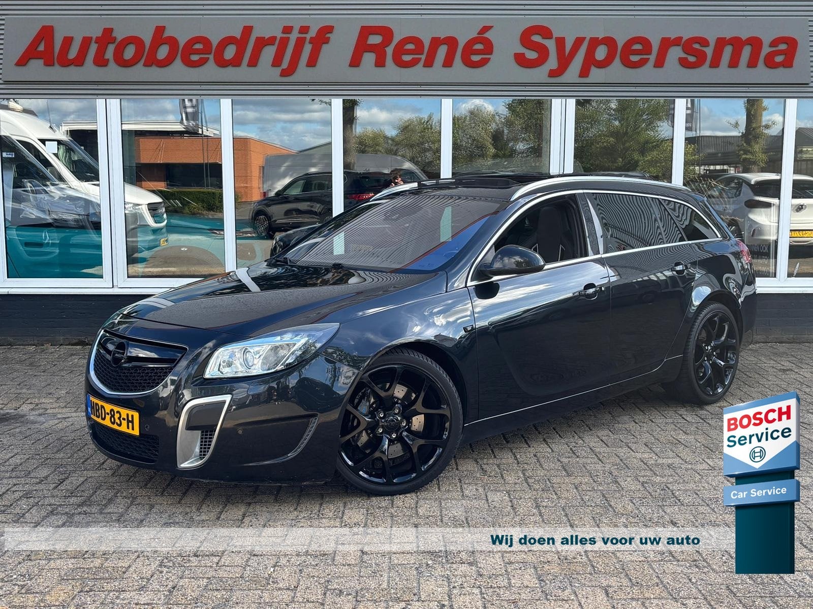 Opel Insignia Sports Tourer 2.8 T OPC 4x4 | Pano | Kuipstoel, Auto's, Opel, Automaat, Gebruikt, Zwart, Zwart