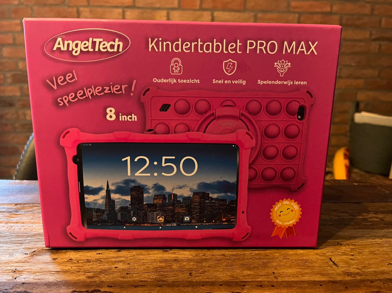 Angeltech kindertablet PRO Max Onderweg Pakket, Computers en Software, Android Tablets, 8 inch, Ophalen of Verzenden, Zo goed als nieuw