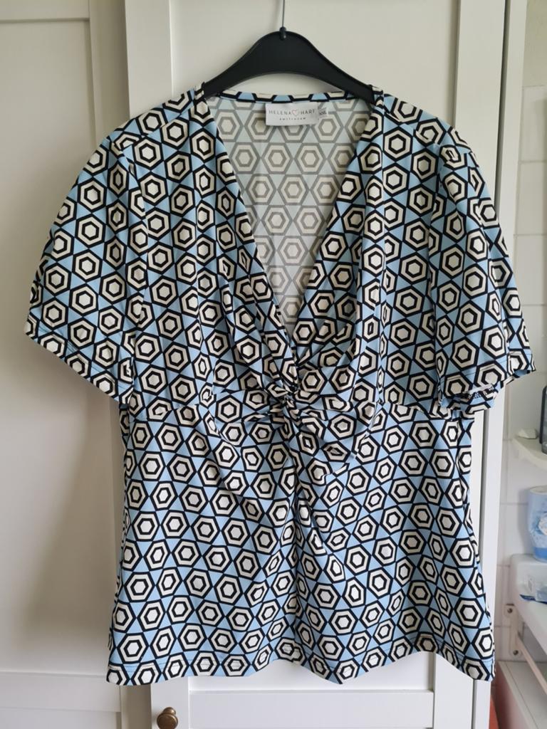 Shirt Top  Helena Hart Maat xxl, Blauw, Maat 46/48 (XL) of groter, Nieuw, Korte mouw