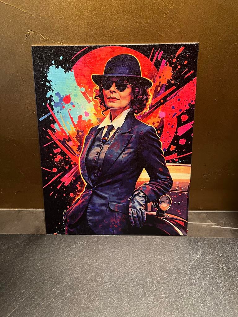 Peaky Blinders Polly UV-print canvas 24x30cm *2 voor €25*, Antiek en Kunst, Ophalen of Verzenden
