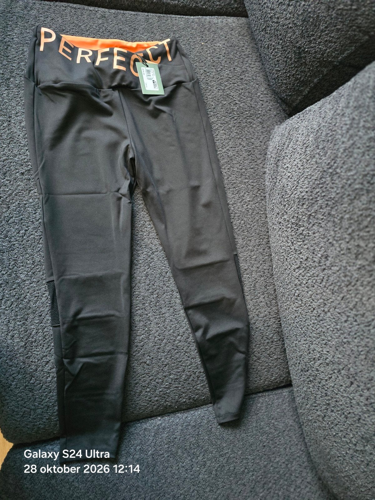 Nieuwe sportlegging 'no gossip Maat XL, Zwart, Maat 46/48 (XL) of groter, Nieuw, Ophalen of Verzenden