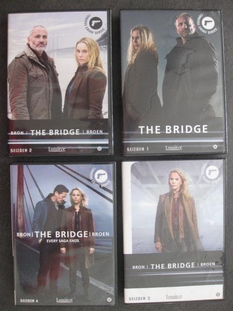 THE BRIDGE SEIZOEN 1 + 2 + 3 + 4 complete serie op 16 DVD'S, Cd's en Dvd's, Dvd's | Thrillers en Misdaad, Zo goed als nieuw, Detective en Krimi