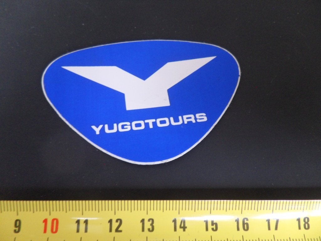 sticker YUGOTOURS logo, Ophalen, Zo goed als nieuw
