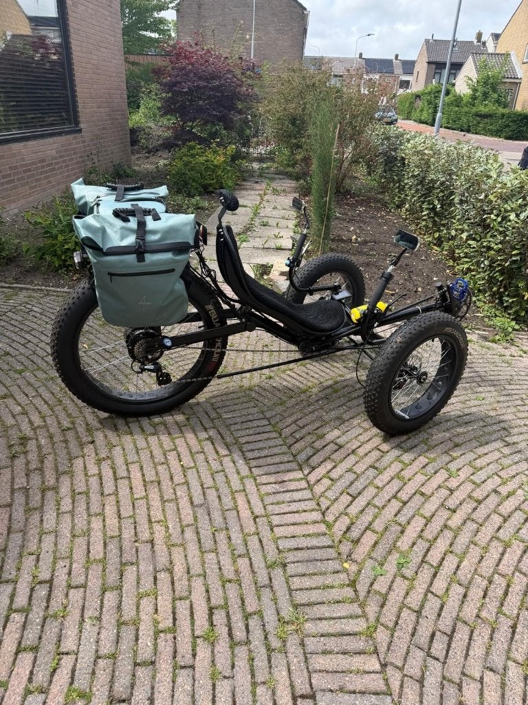 elektrische driewieler ligfiets, Ophalen, Zo goed als nieuw, Schijfrem