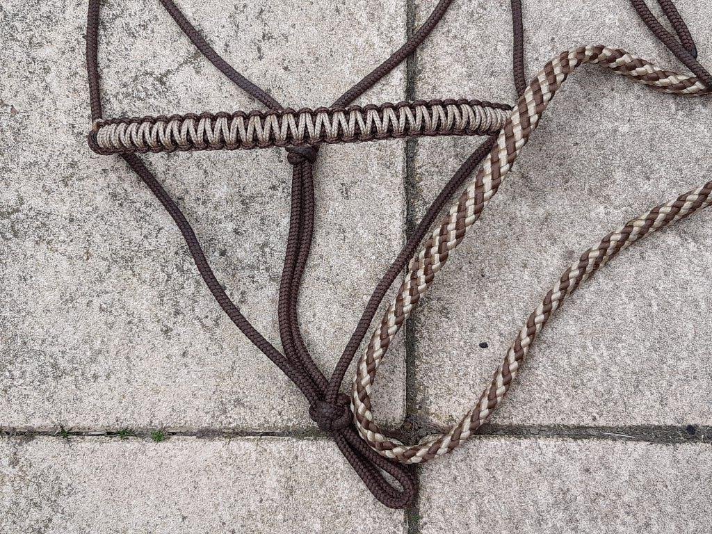 Touwhalster set Xfull nieuw bruin, Ophalen of Verzenden, Bruin, BR, Halster