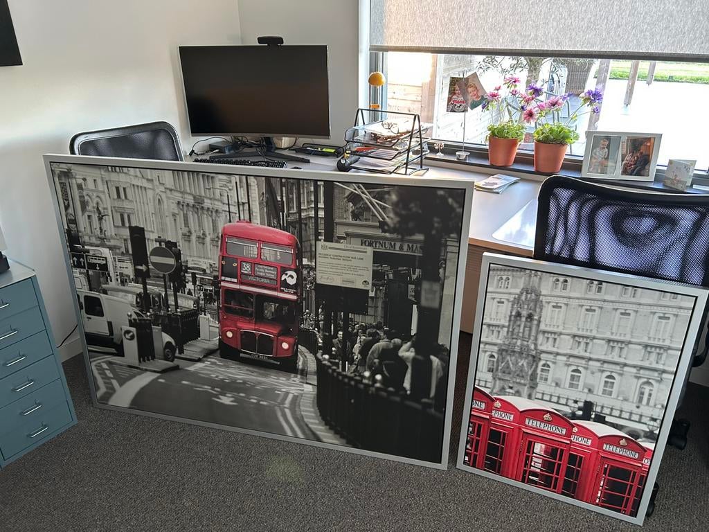 Ingelijste posters van londen, Huis en Inrichting, Ophalen of Verzenden, Zo goed als nieuw