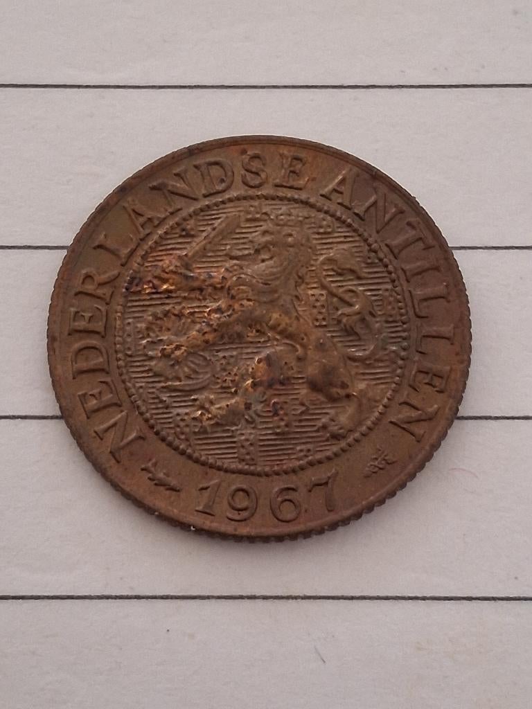 1 cent 1967 Nederlandse Antillen, Ophalen of Verzenden, Koningin Juliana, 1 cent, Losse munt