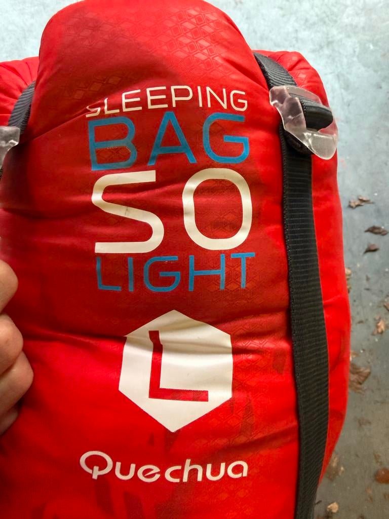 Quechua Slaapzak 0C Comfort - Lichtgewicht tot 1.85m, Ophalen, Gebruikt