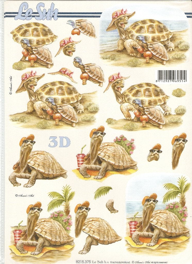 v11 le suh 8215.375 knipvel schildpad zomer, Ophalen of Verzenden, Nieuw, Dieren, Knipvel
