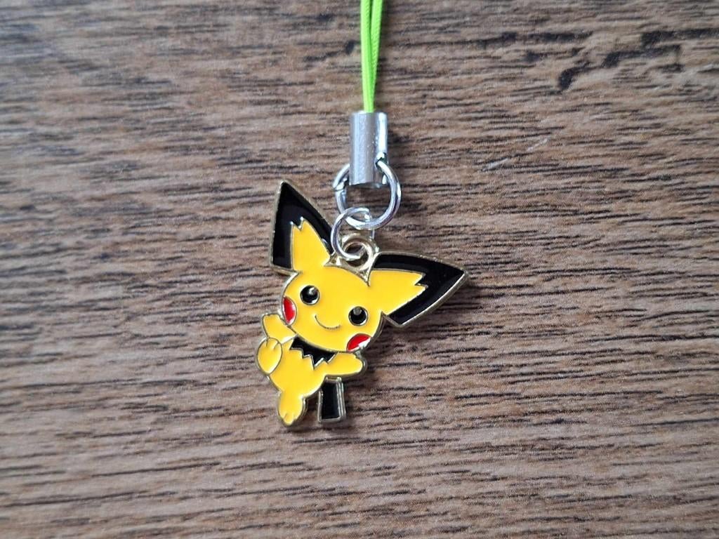 Telefoonhanger : Pokemon : Pichu !!, Info@keycharms.nl, Nieuw, Medemblik, Telefoonhanger of Accessoire