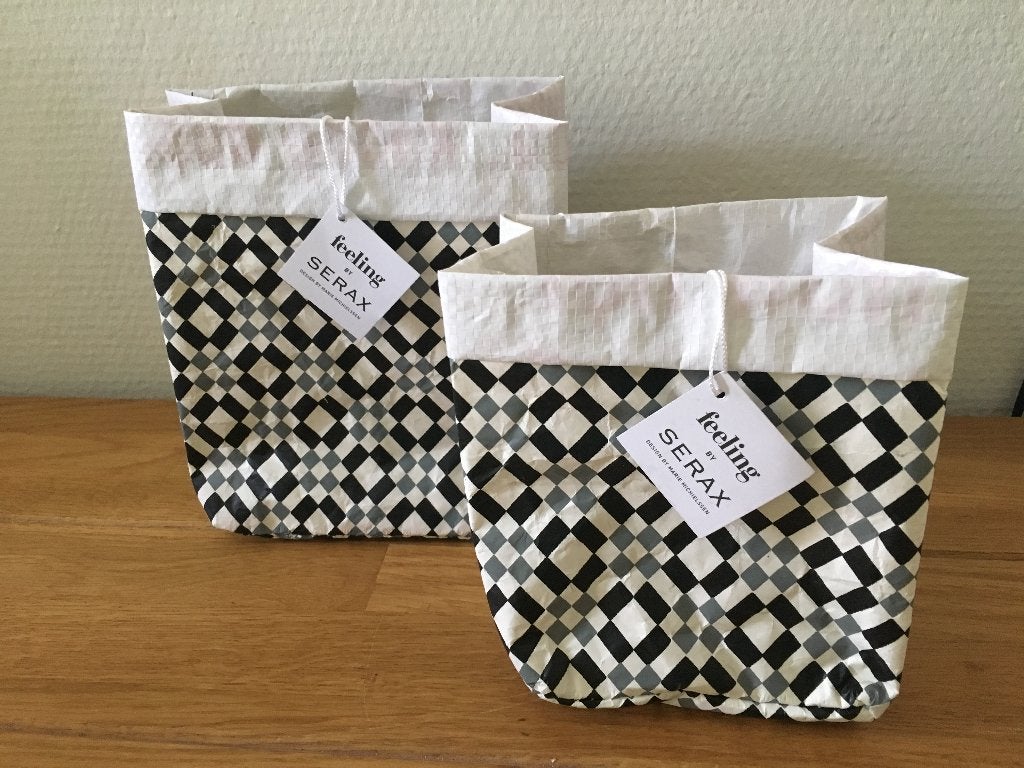 vaas Serax Feeling papierzakken set van 2 samen, Overige materialen, Overige kleuren, Nieuw, Ophalen of Verzenden