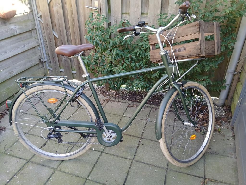 Elops herenfiets Decathlon groen, 53 tot 57 cm, Ophalen of Verzenden, Gebruikt, Overige merken