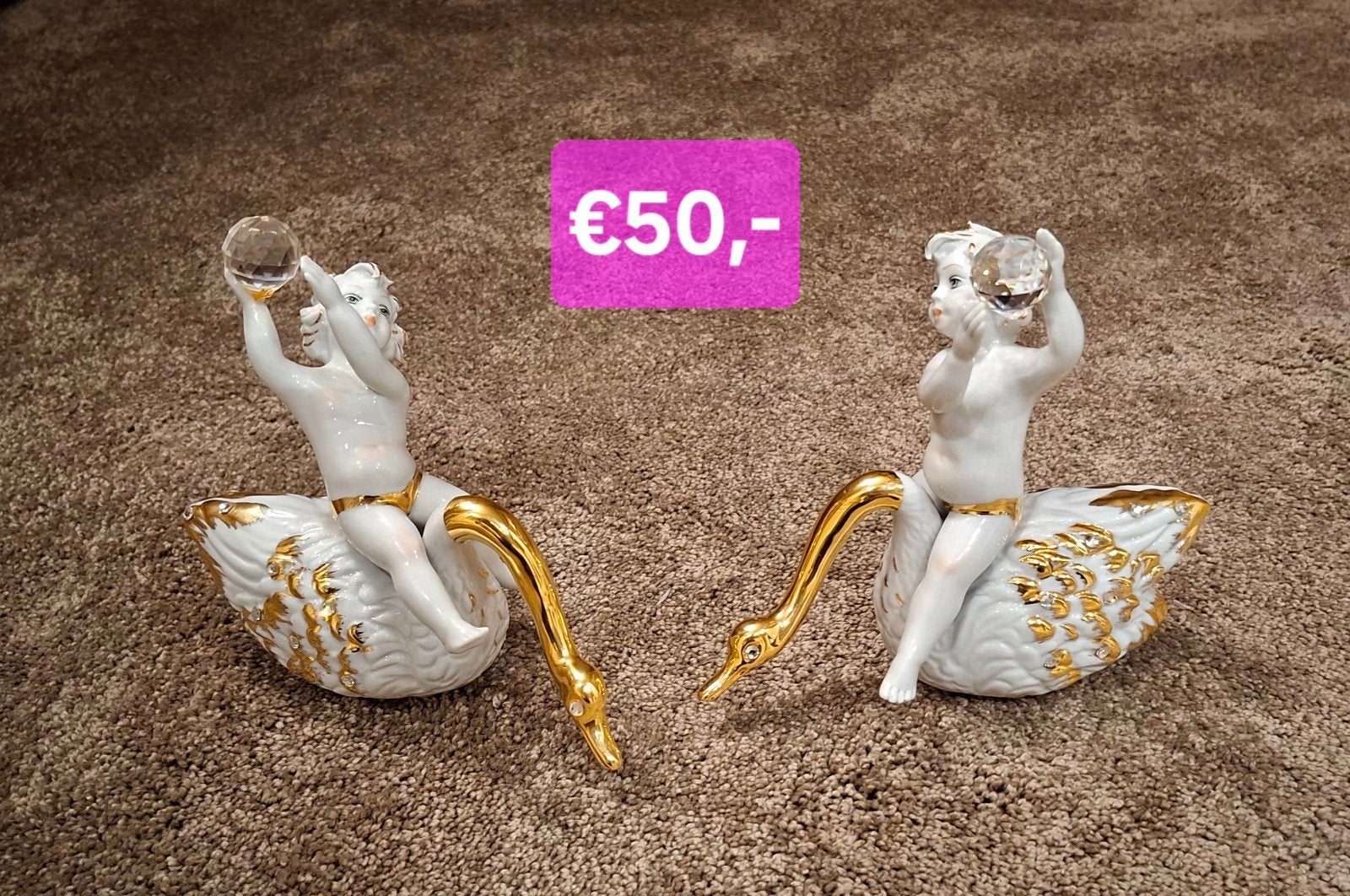 diverse capodimonte porselein met bladgoud, Antiek en Kunst, Ophalen of Verzenden