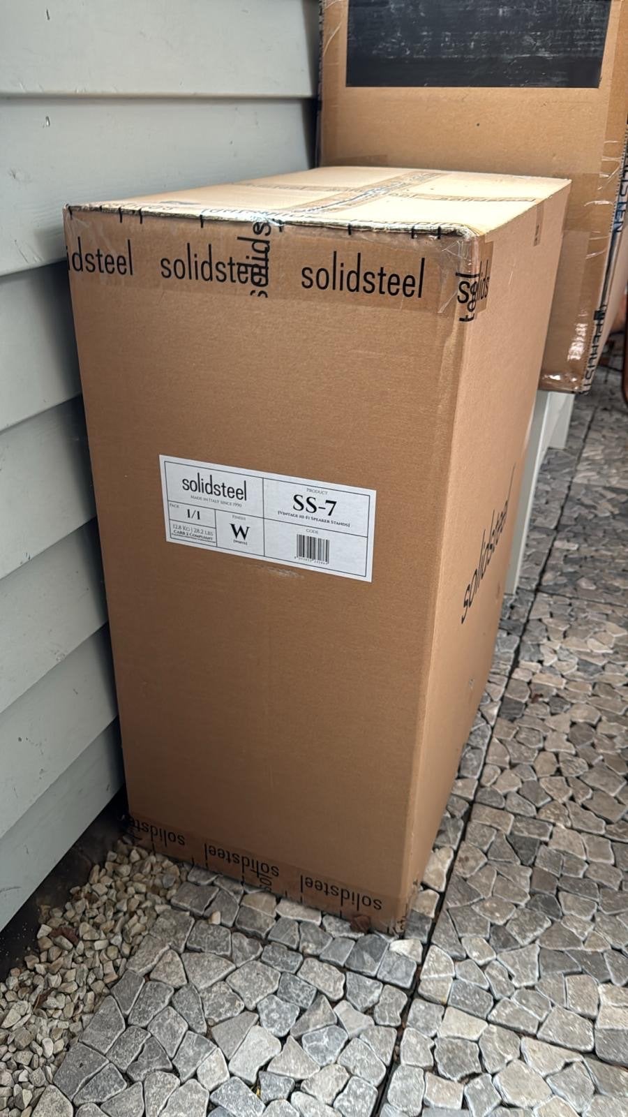 Solidsteel SS7 Speakerstandaards - 70cm hoog, wit, nieuw