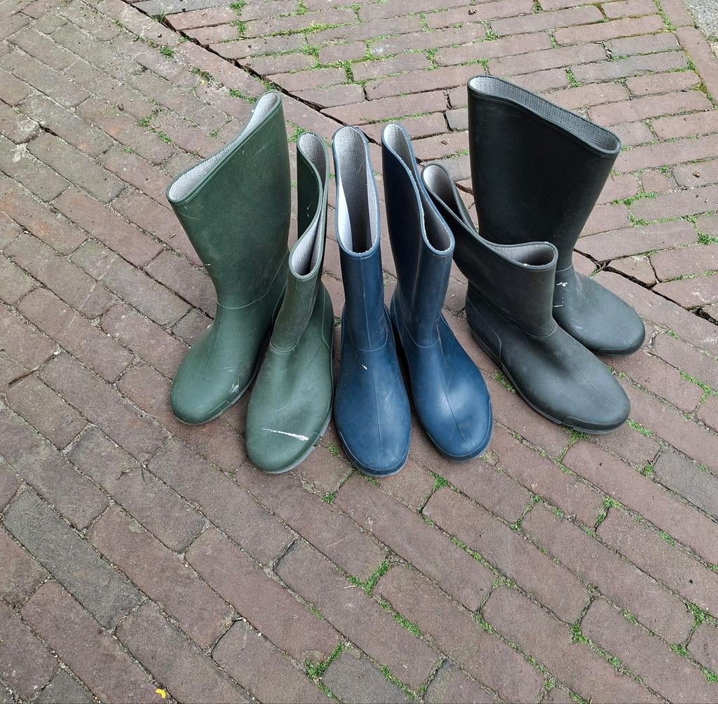 Dunlop Laarzen, drie paar, maat 35 en 36, Ophalen of Verzenden, Gebruikt, Jongen of Meisje, Laarzen