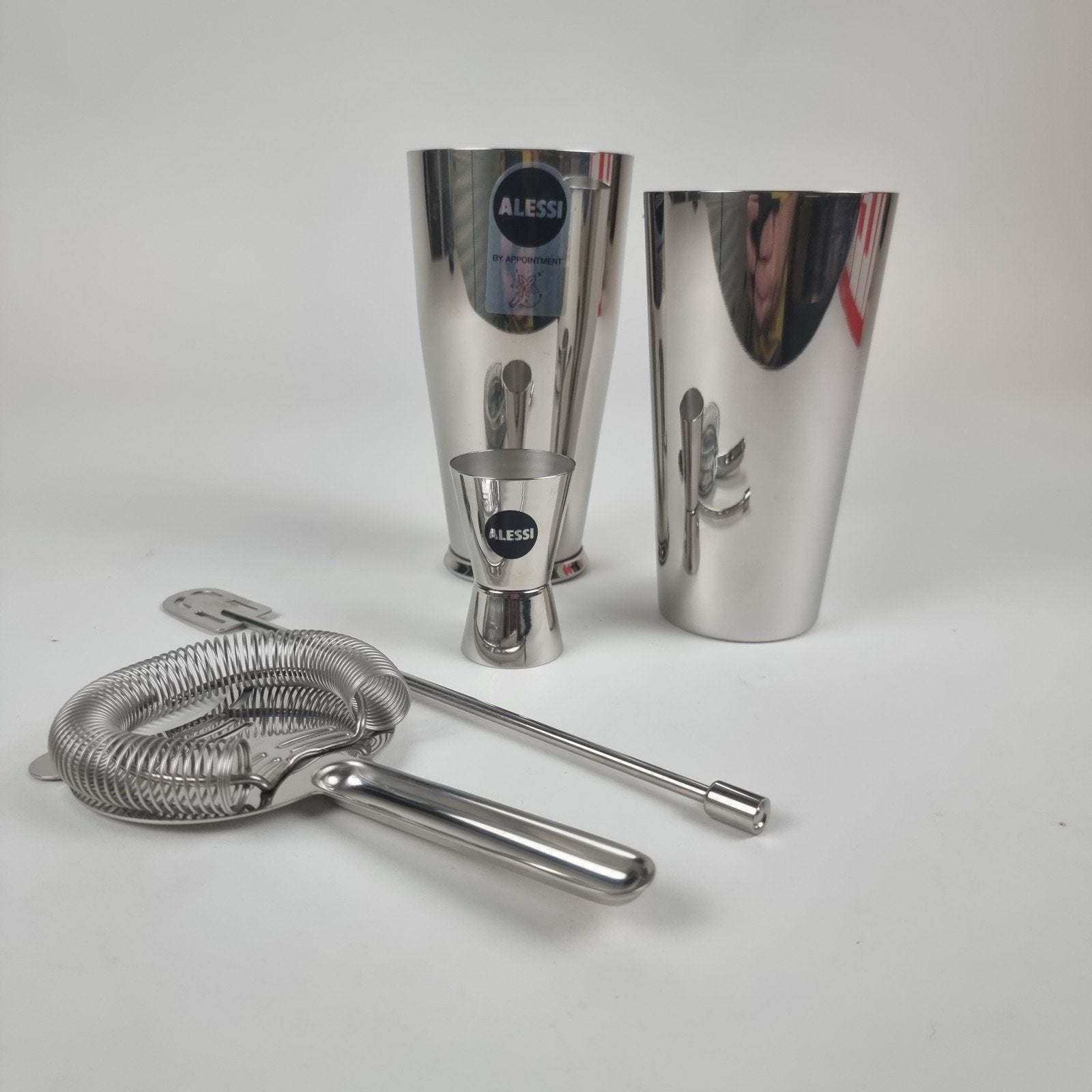 Alessi Boston Cocktailset 5050SET I, 4-delig RVS, Ophalen, Overige typen, Alessi, Overige materialen