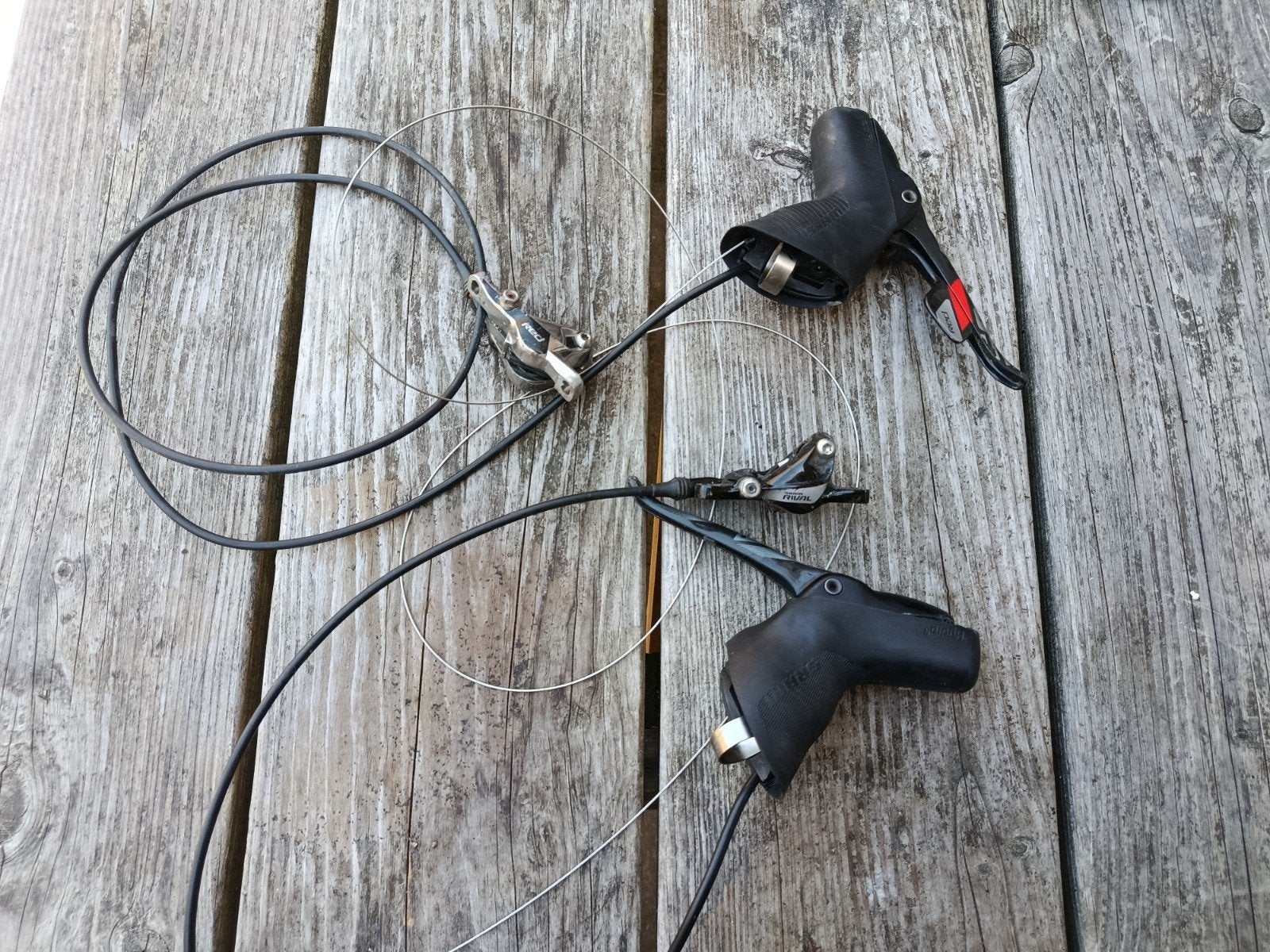 SRAM Force/Red 1x11 Schakel- en Remhendels, Gebruikt, Overige typen, Ophalen of Verzenden, SRAM