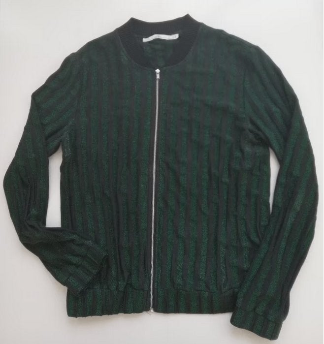 Aaiko vest met groene glitterstrepen, maat S, Oosterveldweg 15, 7274 DZ, Aaiko, Verzenden, Zwart