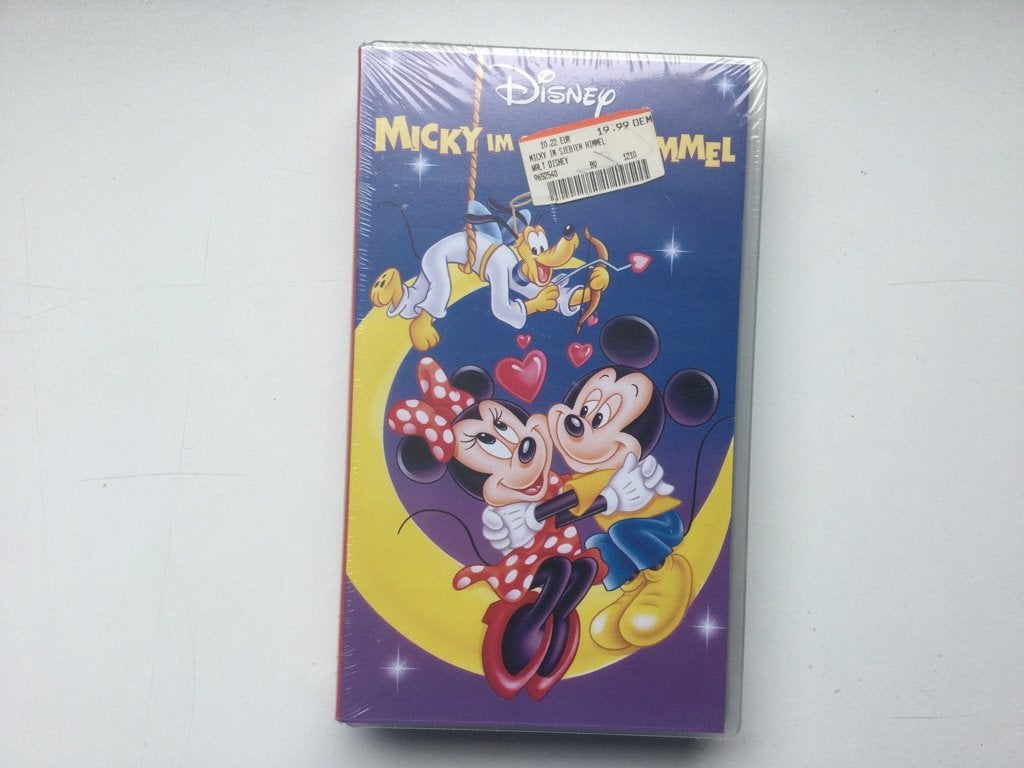 Disney Sammler VHS Kassette Micky im siebten Himmel, Verzamelen, Ophalen of Verzenden, Overige figuren, Zo goed als nieuw, Overige typen