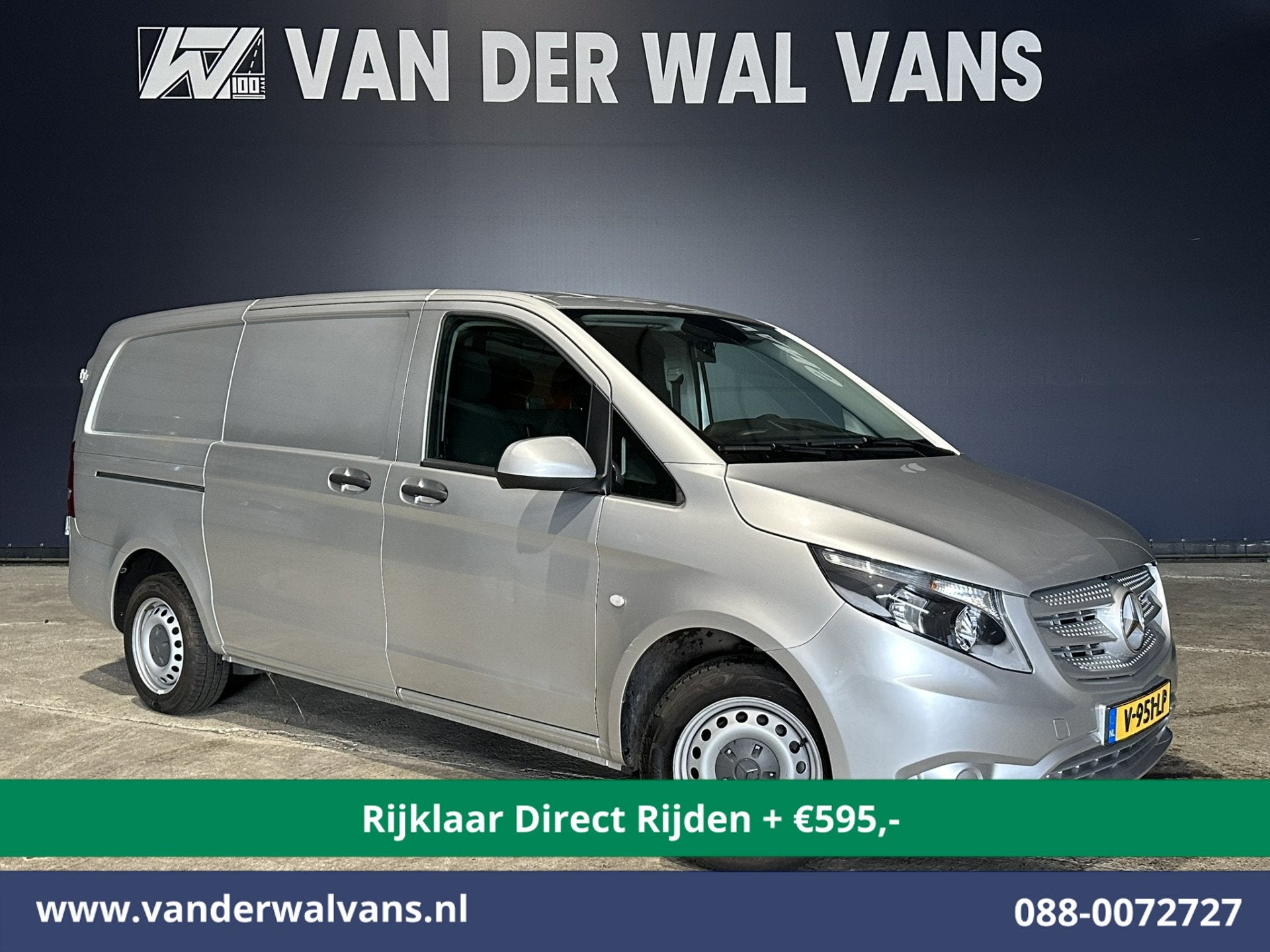 Mercedes-Benz Vito 111 CDI L2H1 Euro6 *Rijklaar Direct Rijde, Auto's, Bestelauto's, Voorwielaandrijving, Stof, 4 cilinders, 2000 kg