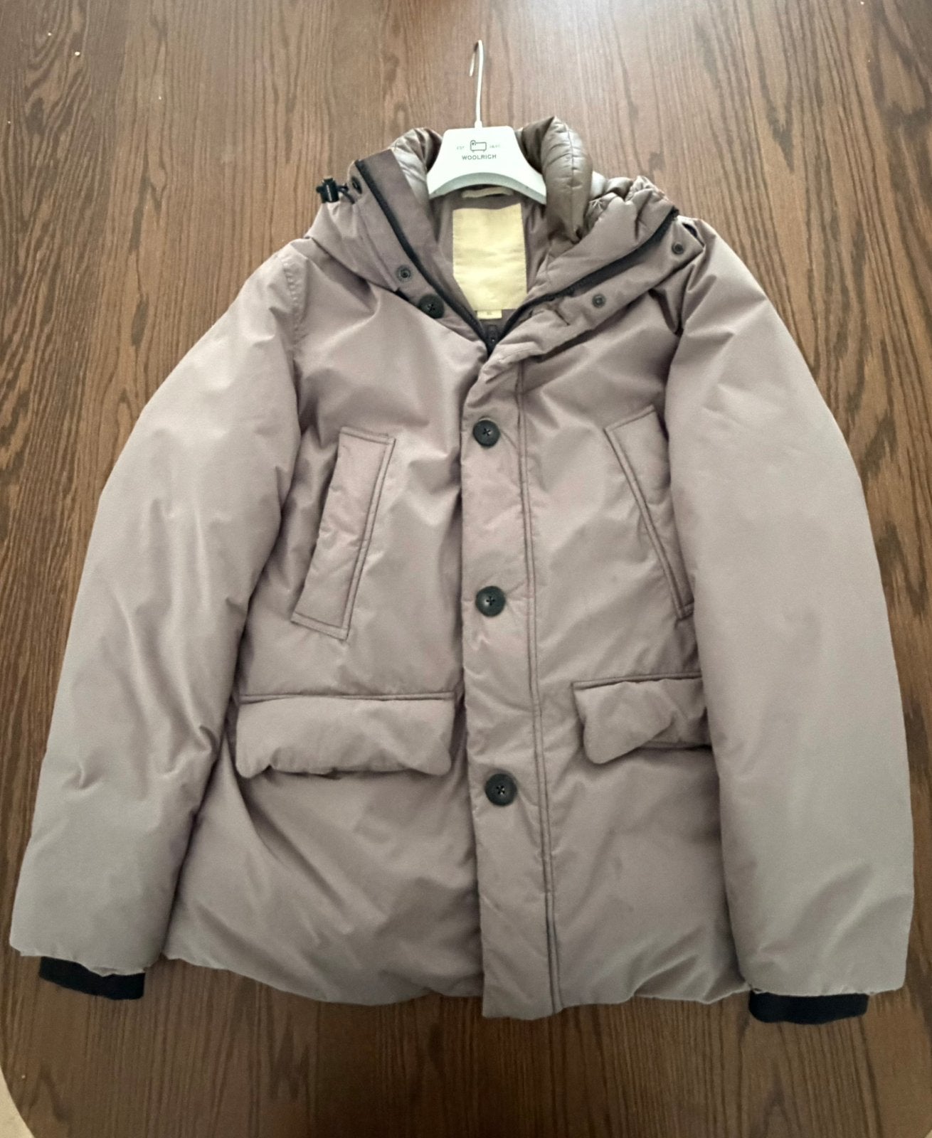 Woolrich Cloud Arctic Parka met capuchon, Ophalen of Verzenden, Zo goed als nieuw, Maat 56/58 (XL), Bruin