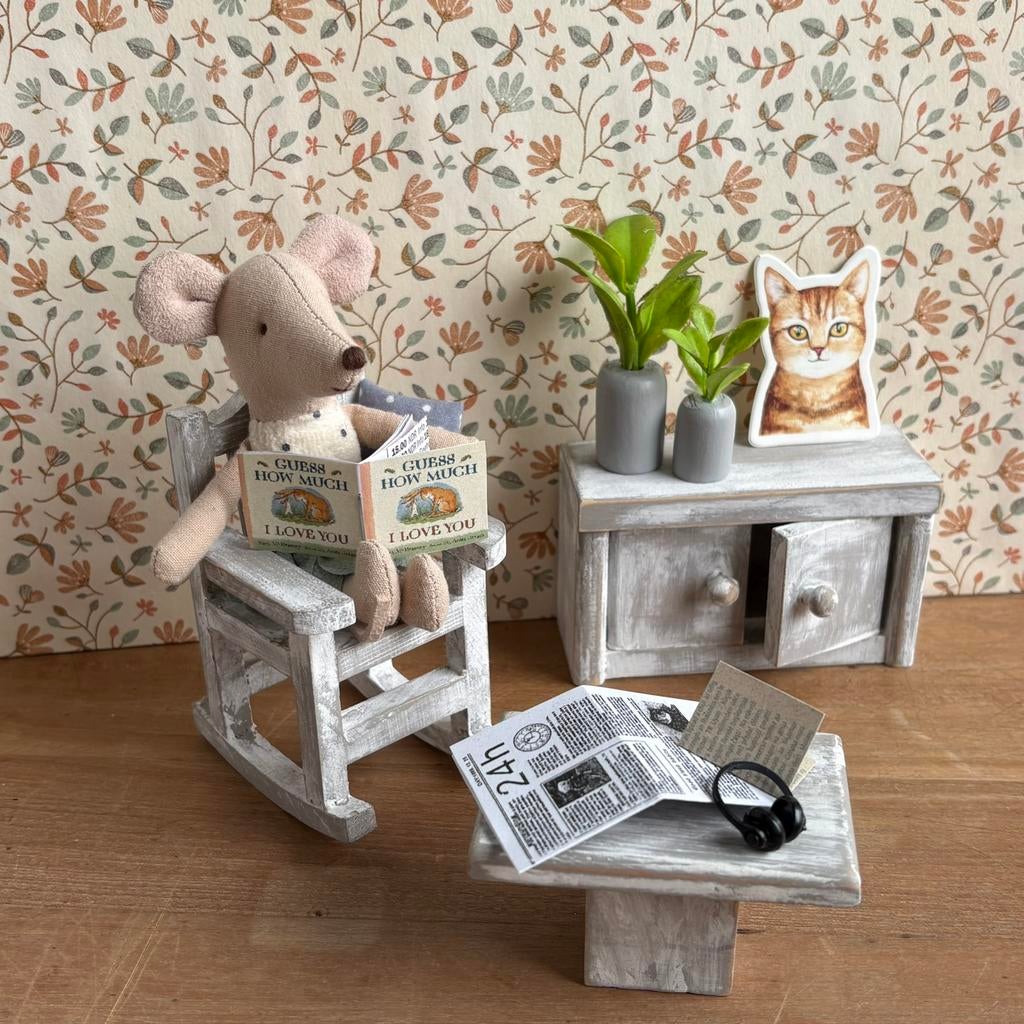 Vintage Poppenhuis Meubels & Accessoires Set, Kinderen en Baby's, Speelgoed | Poppenhuizen, Ophalen of Verzenden, Gebruikt, Toebehoren