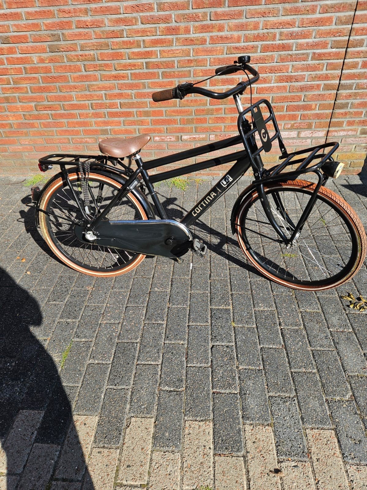 Cortina u4 jongensfiets transportfiets 24 inch 3V, Ophalen, Terugtraprem, 24 inch, Versnellingen