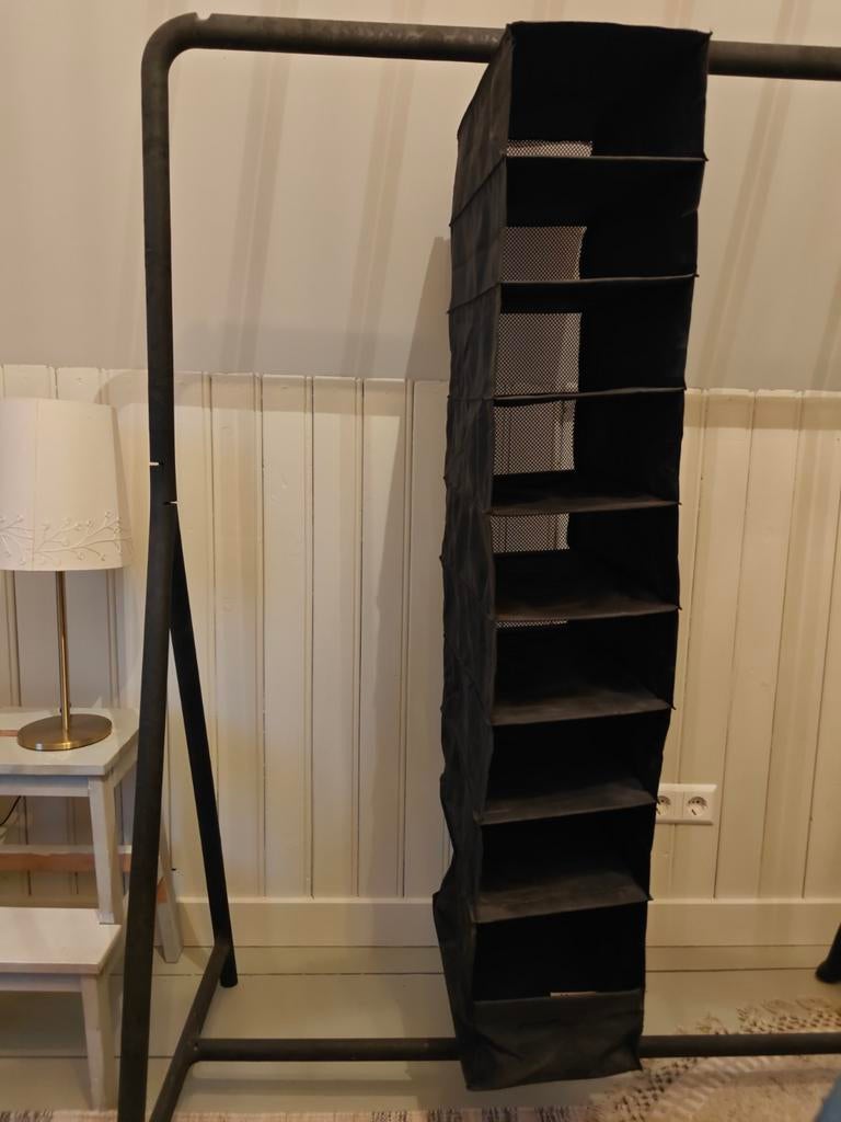 IKEA SKUBB hangende opberger met 9 vakken, zwart, Ophalen, Gebruikt