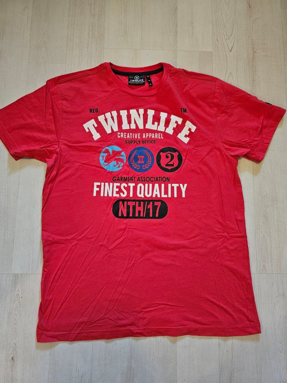 TWINLIFE T-shirt rood maat XL, Kleding | Heren, T-shirts, Maat 56/58 (XL), Ophalen of Verzenden, Zo goed als nieuw, Twinlife