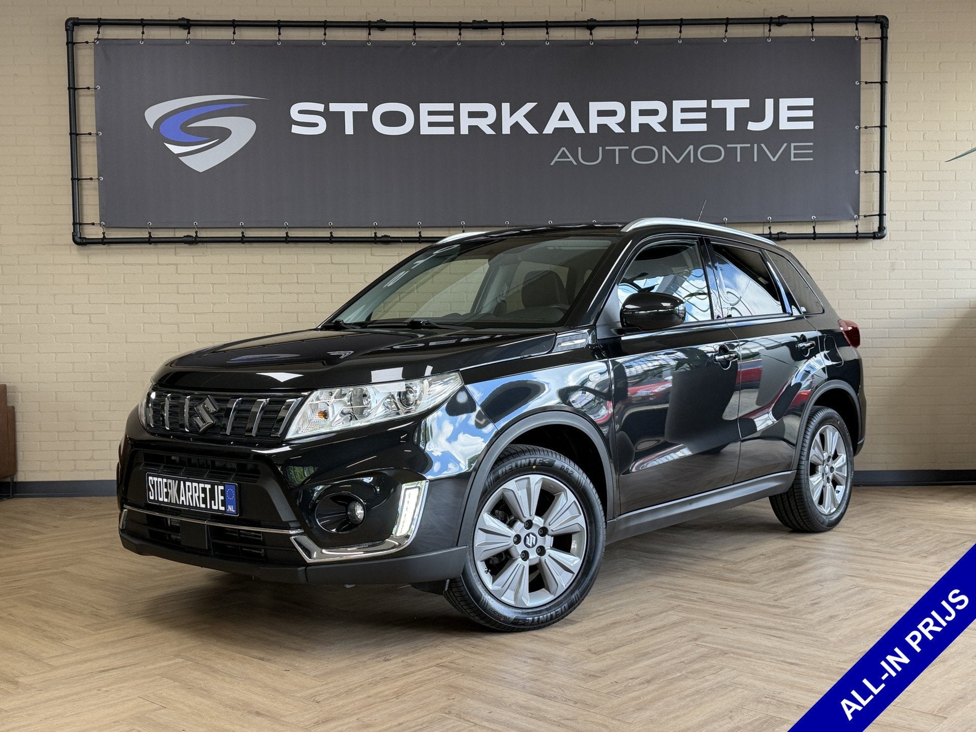 Suzuki Vitara 1.4 Boosterjet Comfort | Navi | Stoelverwarmin, Voorwielaandrijving, Stof, Gebruikt, Zwart