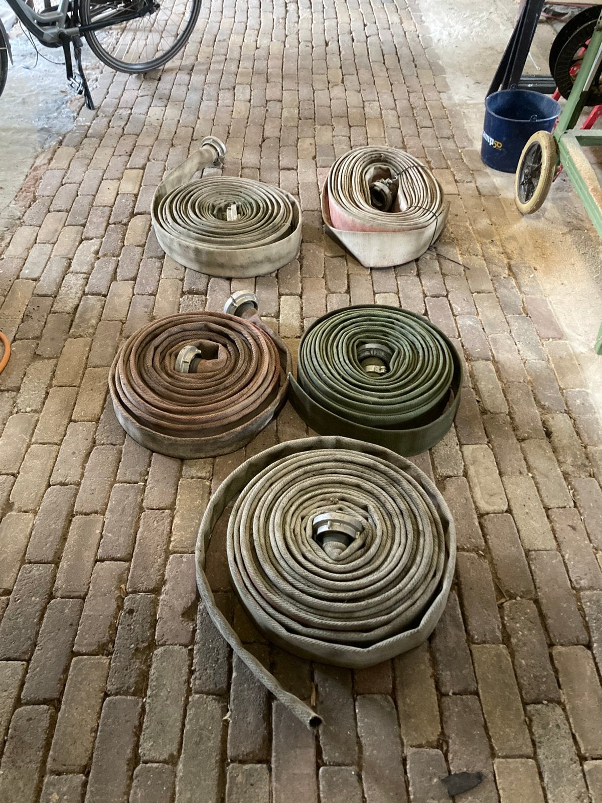 5 x slangen. Incl. Koppelingen lengtes onbekend, Ophalen, Gebruikt, Overige typen